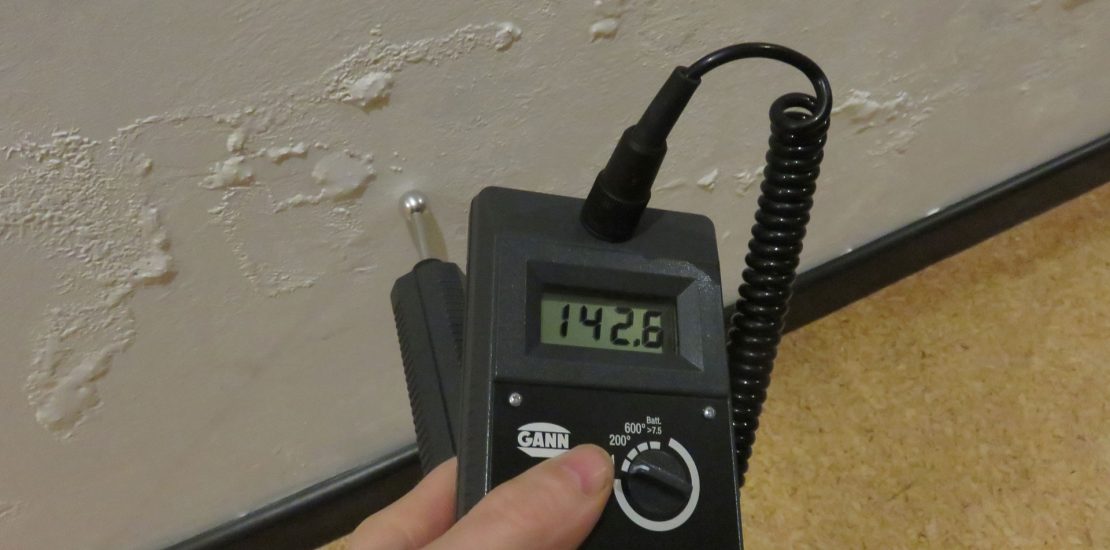 vochtgehalte muur meten